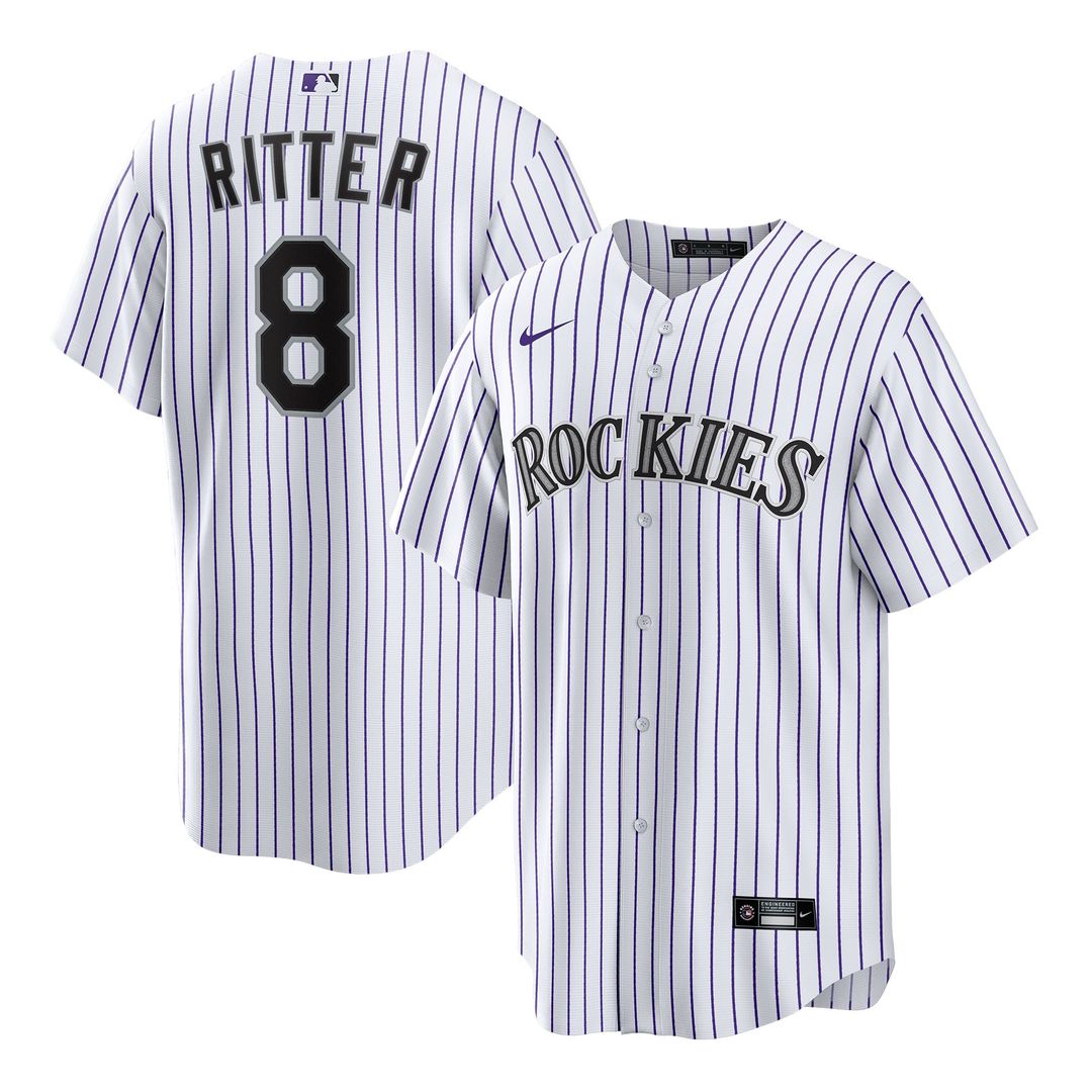 Ryan Ritter Colorado Rockies Nike Home Replica Jersey - White | MLB Fan Gear
