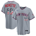 Bo Bichette New York Mets Nike USA 250 Fourth of July Road Stadium Jersey - Gray | MLB Fan Gear