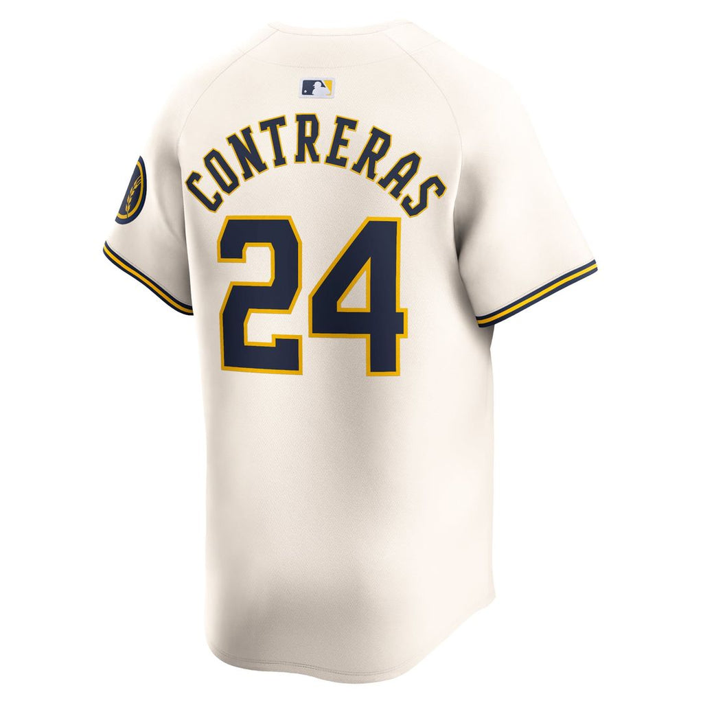 William Contreras Milwaukee Brewers Nike Home Limited Player Jersey - Cream | MLB Fan Gear