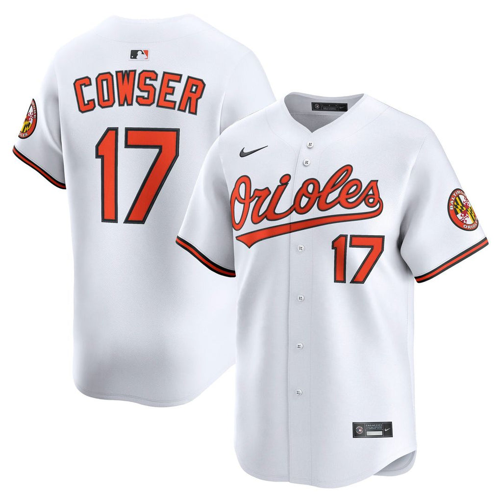 Colton Cowser Baltimore Orioles Nike Home Limited Player Jersey - White | MLB Fan Gear
