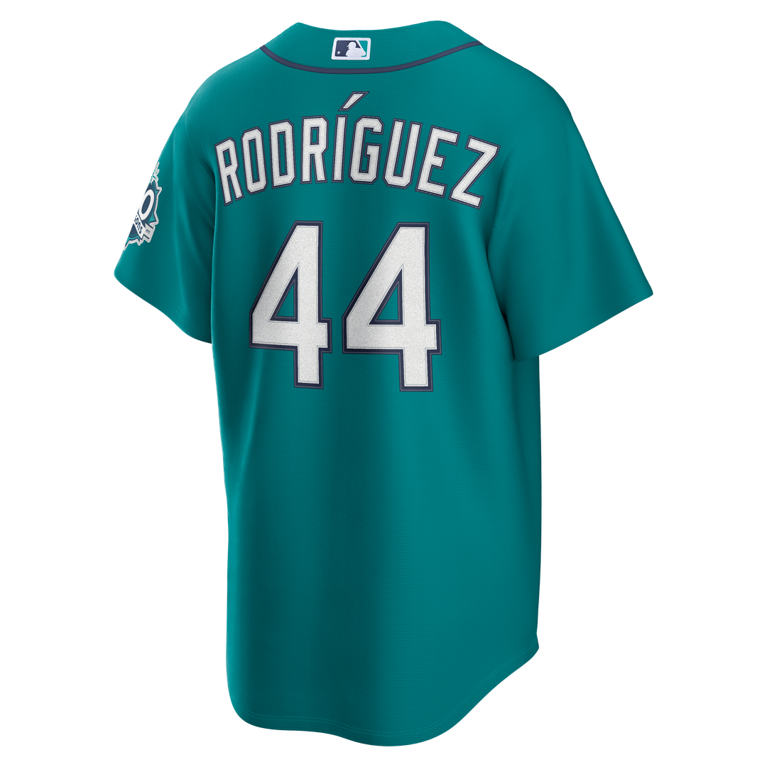 Julio Rodríguez Seattle Mariners Nike Alternate Stadium 50th Season Patch Jersey - Teal | MLB Fan Gear