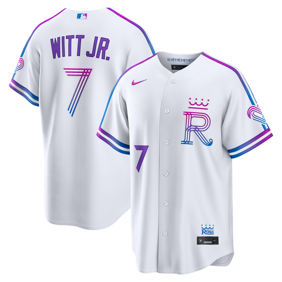 Bobby Witt Jr. Kansas City Royals Nike 2026 City Connect Stadium Jersey - White | MLB Fan Gear