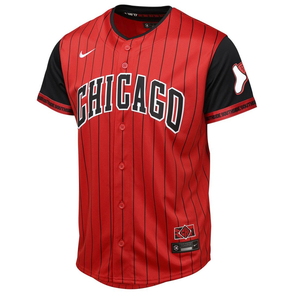 Chicago White Sox Youth 2025 City Connect Limited Jersey - Red/ Black | Outerstuff MLB Fan Gear