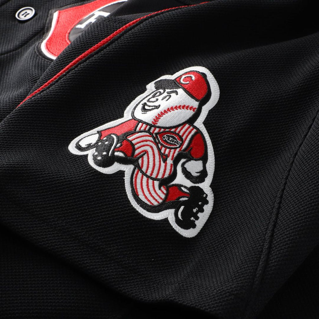 Ken Griffey Jr. Cincinnati Reds Mitchell & Ness Cooperstown Collection Authentic Mesh Batting Practice Jersey - Black | MLB Fan Gear
