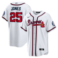 Andruw Jones Atlanta Braves Nike Home Replica 2026 Hall of Fame Patch Jersey - White | MLB Fan Gear