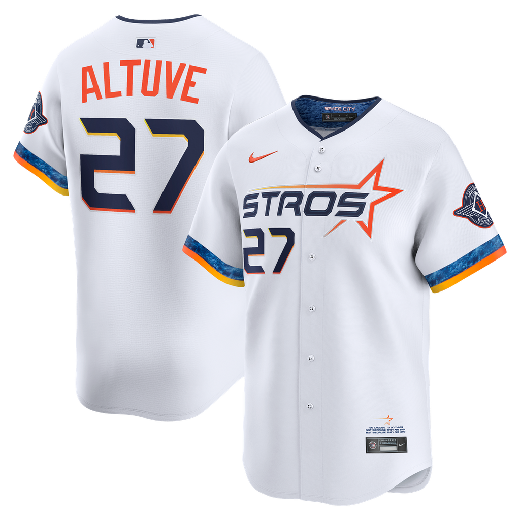 Jose Altuve Houston Astros Nike 2025 City Connect Limited Player Jersey - White | MLB Fan Gear