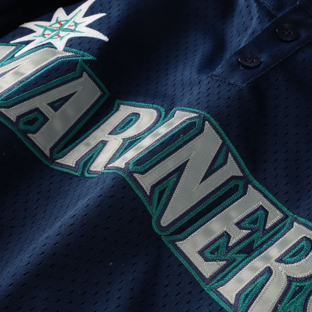 Seattle Mariners Mitchell & Ness Big & Tall Cooperstown Collection Mesh Batting Practice Jersey - Navy | MLB Fan Gear