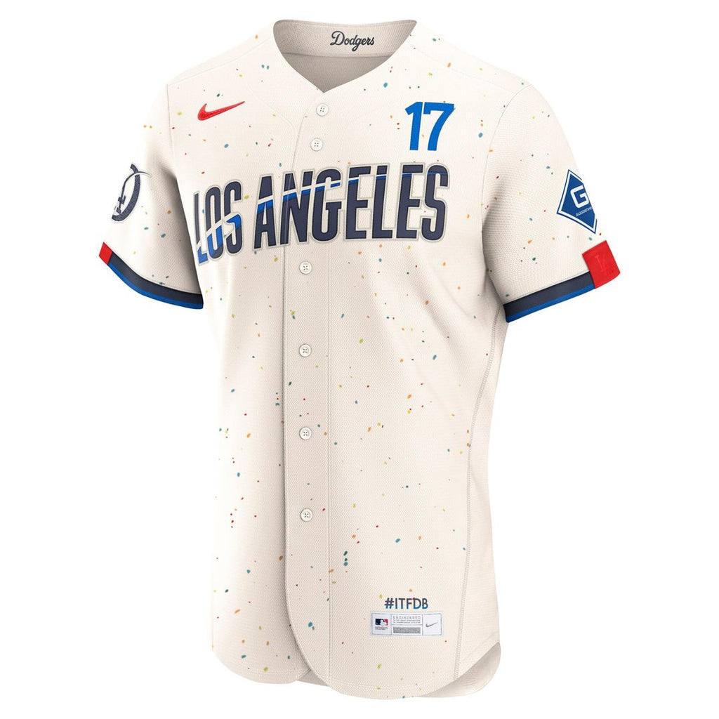 Shohei Ohtani Los Angeles Dodgers Nike City Connect Authentic Sponsor Patch Jersey - Cream | MLB Fan Gear