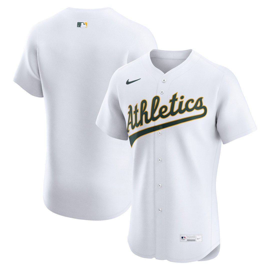 Athletics Nike Home Elite Jersey - White | MLB Fan Gear
