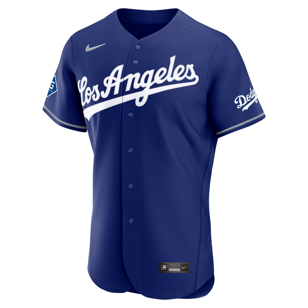 Los Angeles Dodgers Nike Alternate Authentic Jersey with Sponsor Patch - Royal | MLB Fan Gear