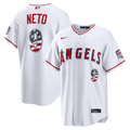 Zach Neto Los Angeles Angels Nike USA 250 Fourth of July Stadium Jersey - White | MLB Fan Gear