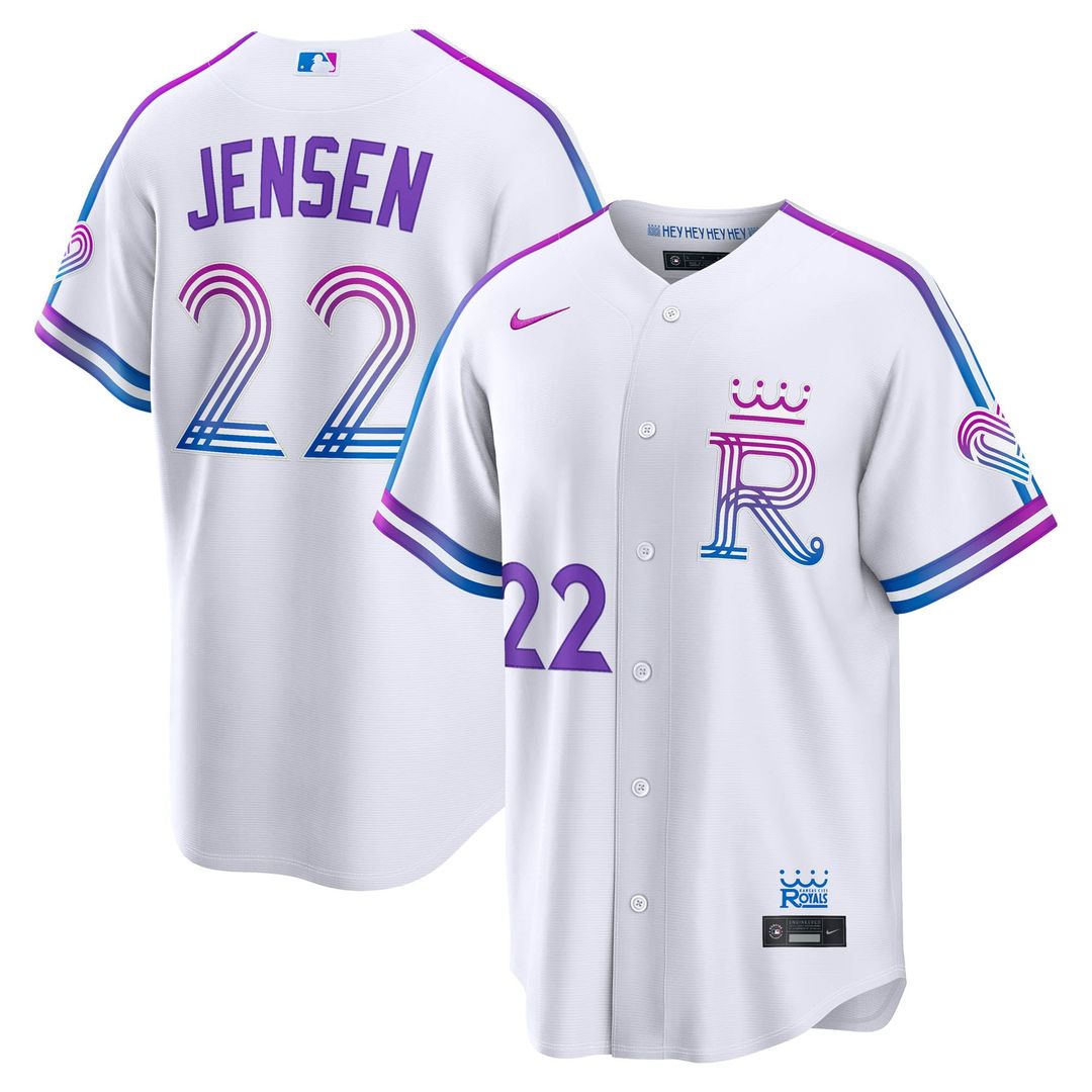 Carter Jensen Kansas City Royals Nike 2026 City Connect Stadium Jersey - White | MLB Fan Gear