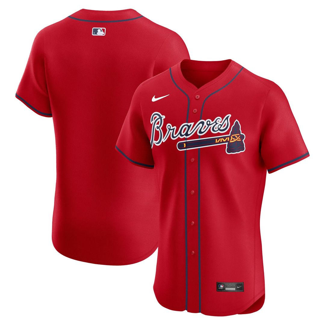 Atlanta Braves Nike Alternate Elite Jersey - Red | MLB Fan Gear