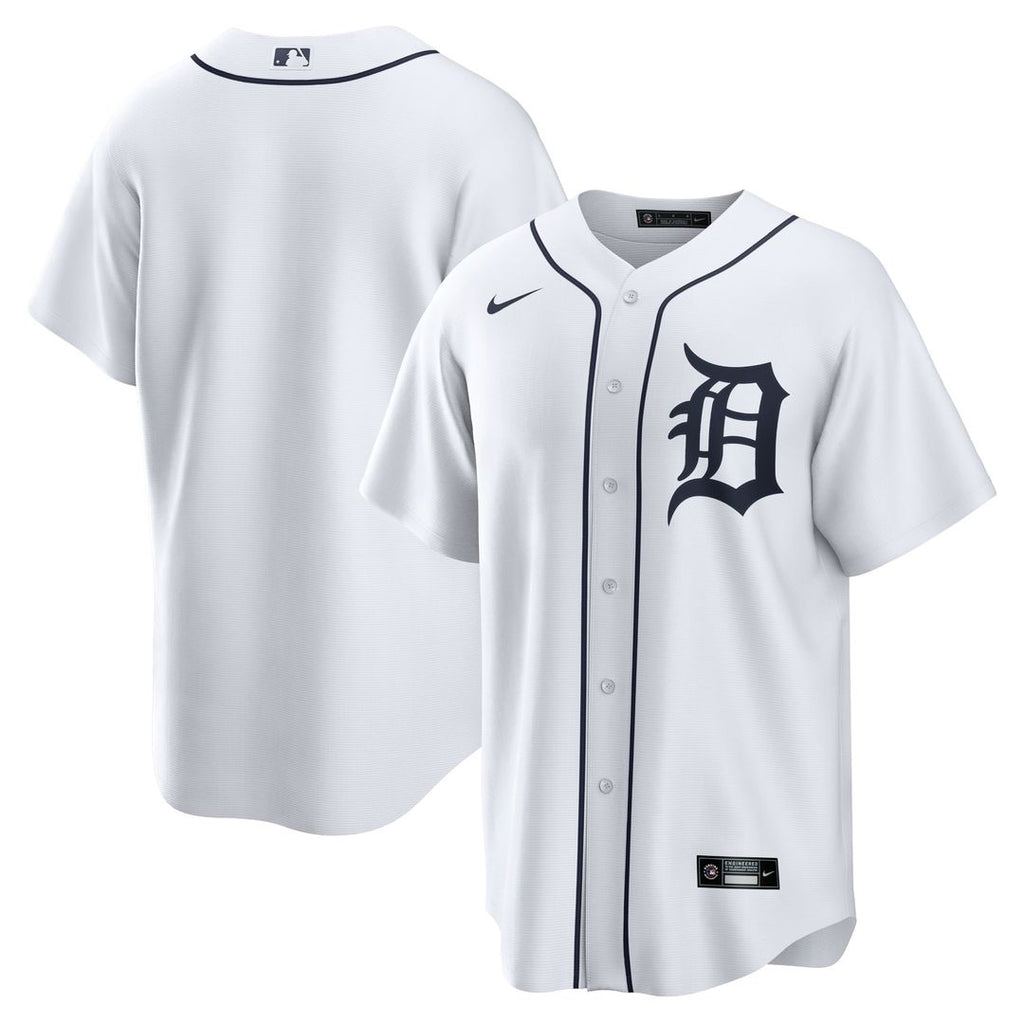 Detroit Tigers Nike Home Replica Team Jersey - White | MLB Fan Gear