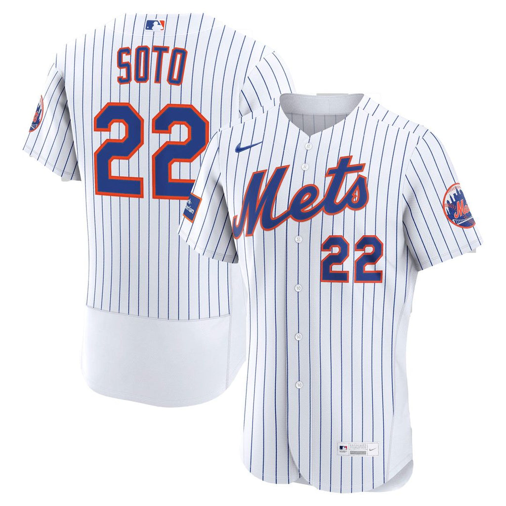 Juan Soto New York Mets Nike Home Authentic Sponsor Patch Jersey - White | MLB Fan Gear