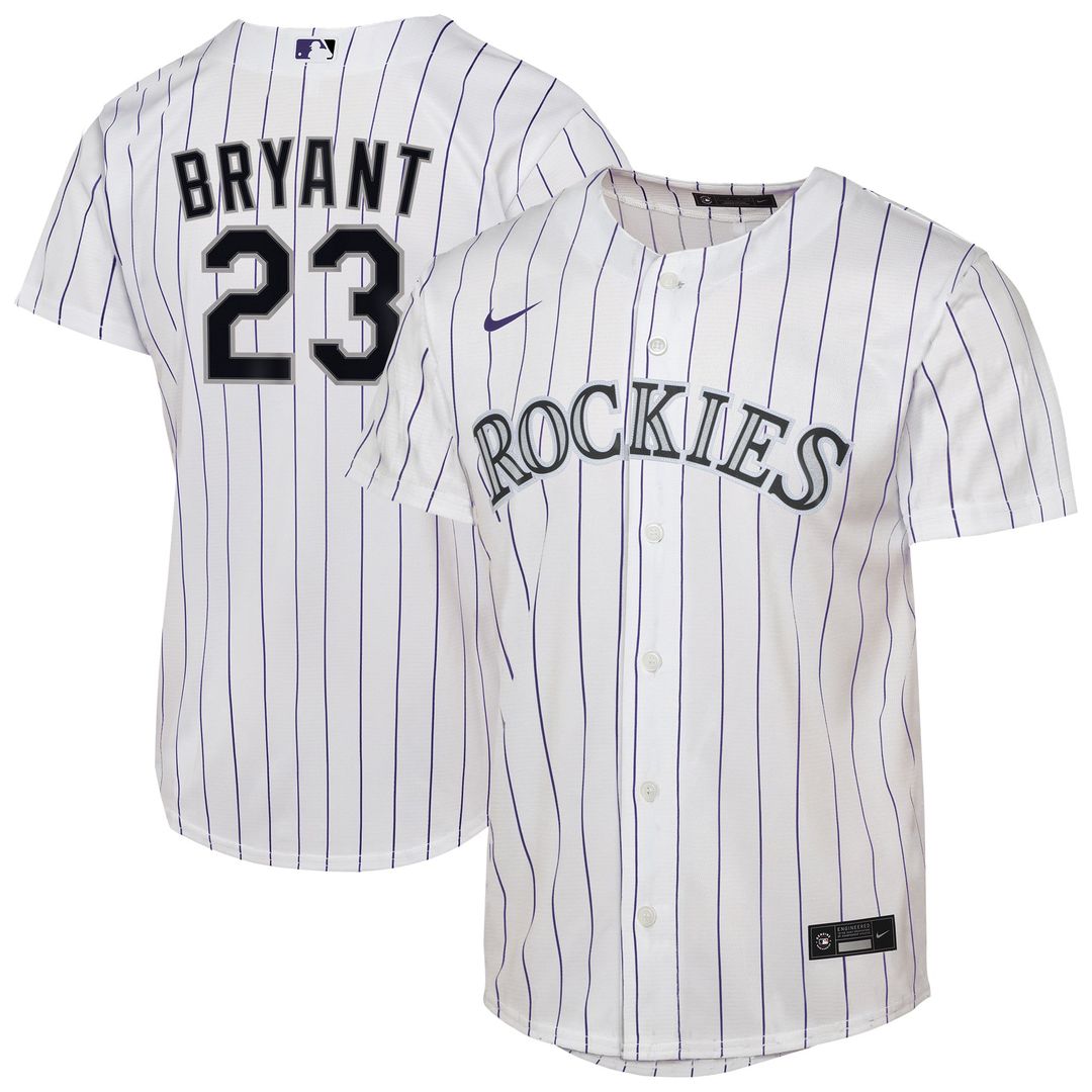 Kris Bryant Colorado Rockies Nike Youth Home Replica Player Jersey - White | MLB Fan Gear
