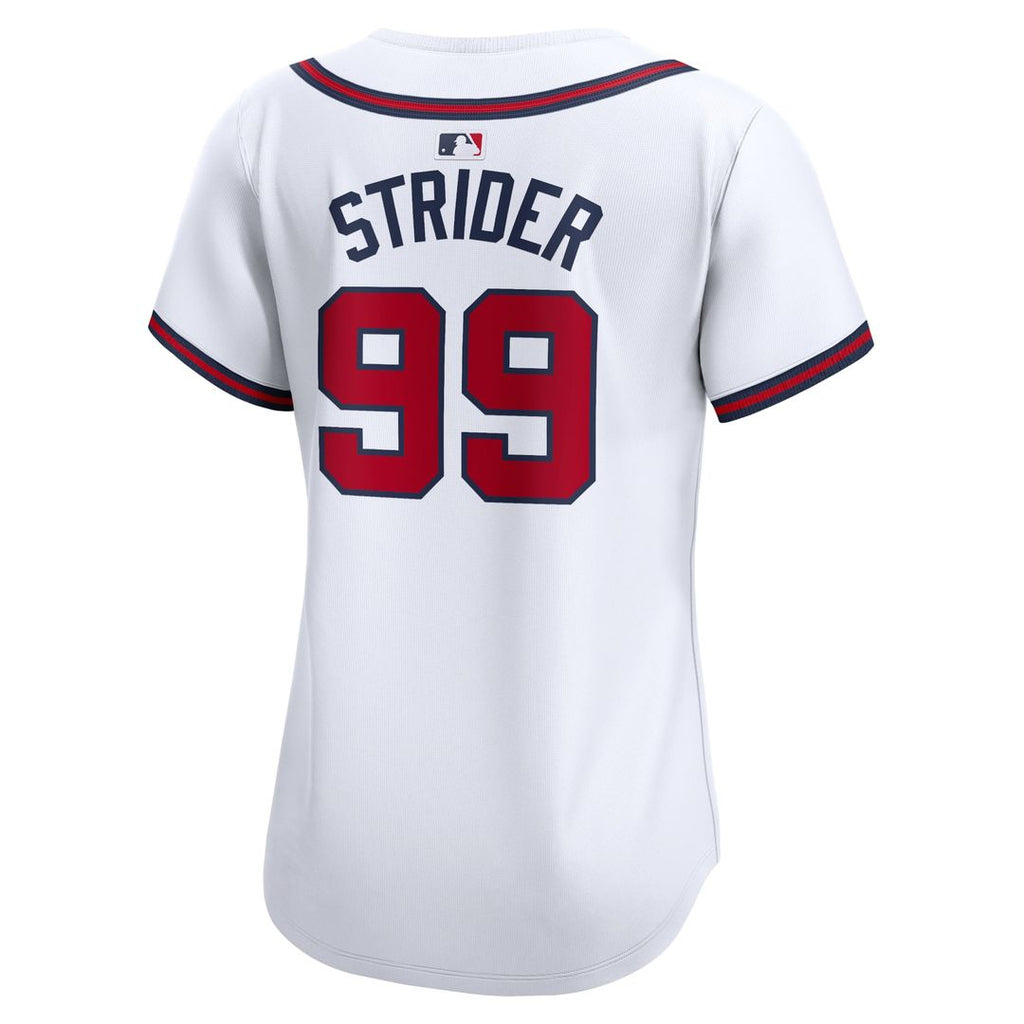 Spencer Strider Atlanta Braves Nike Women's Home Limited Player Jersey - White | MLB Fan Gear