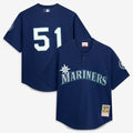 Ichiro Suzuki Seattle Mariners Mitchell & Ness Authentic Batting Practice Jersey - Navy | MLB Fan Gear