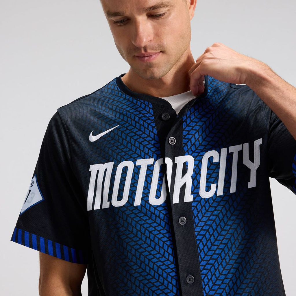 Detroit Tigers Nike City Connect Limited Jersey - Blue | MLB Fan Gear