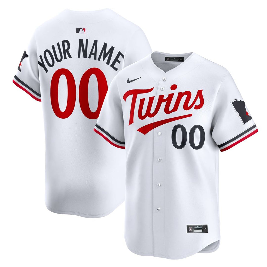 Minnesota Twins Nike Home Limited Custom Jersey - White | MLB Fan Gear