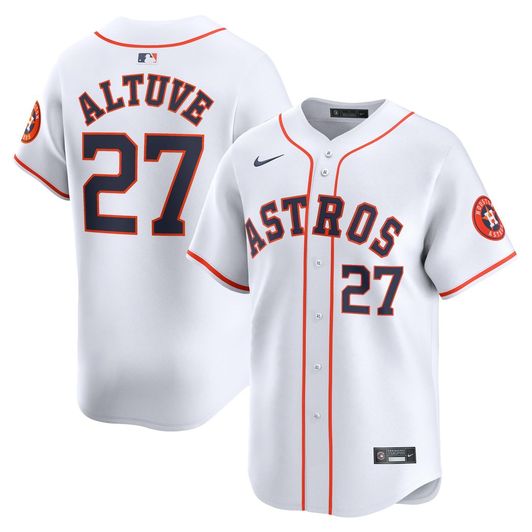 Jose Altuve Houston Astros Nike Home Limited Player Jersey - White | MLB Fan Gear