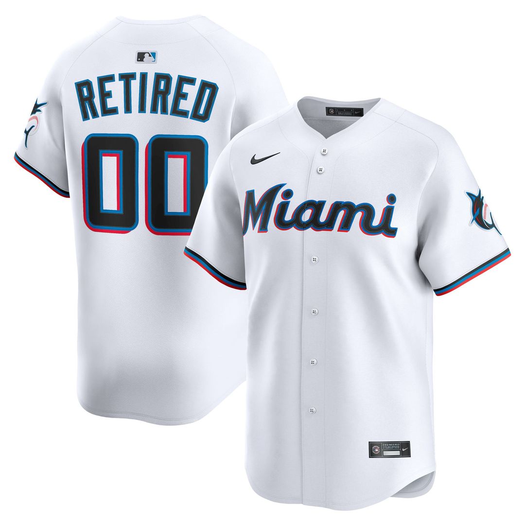Miami Marlins Nike Home Limited Pick-A-Player Retired Roster Jersey - White | MLB Fan Gear