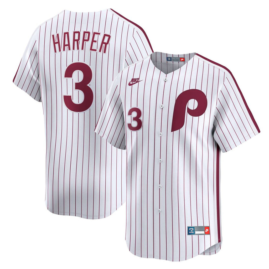 Bryce Harper Philadelphia Phillies Nike Cooperstown Collection Limited Jersey - White | MLB Fan Gear