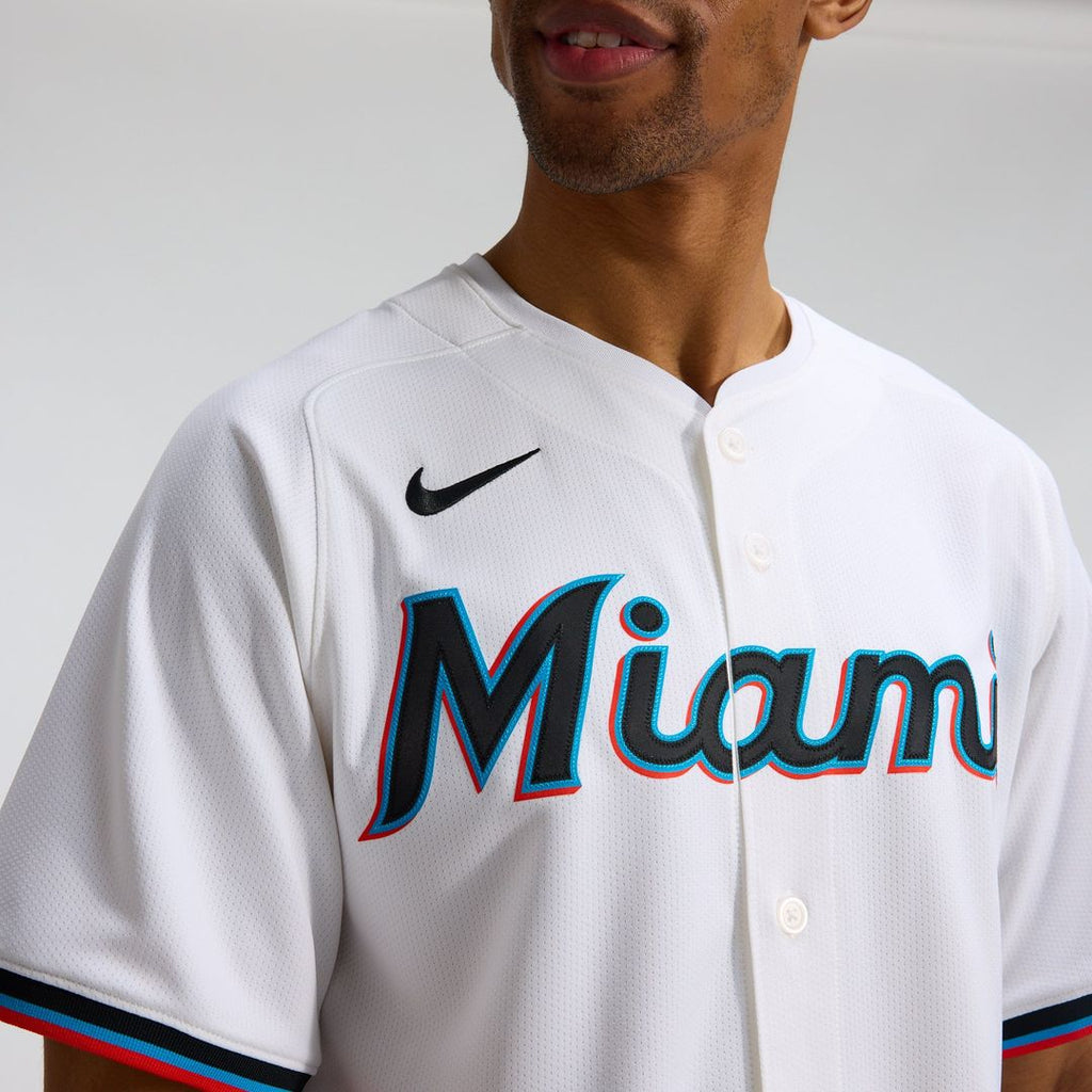 Miami Marlins Nike Home Limited Jersey - White | MLB Fan Gear
