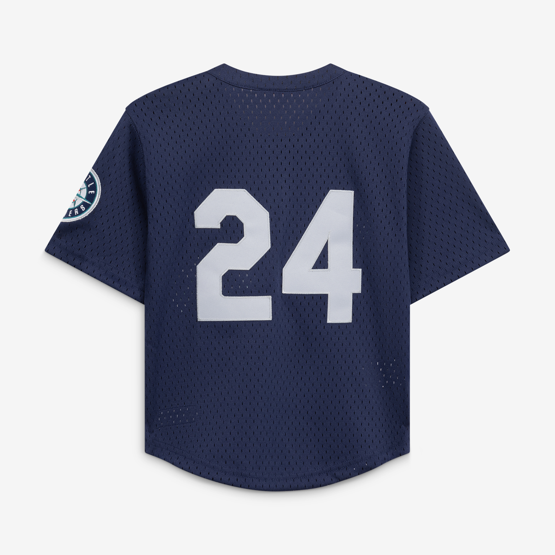 Ken Griffey Jr. Seattle Mariners Mitchell & Ness Preschool Cooperstown Collection Mesh Batting Practice Jersey - Navy | MLB Fan Gear