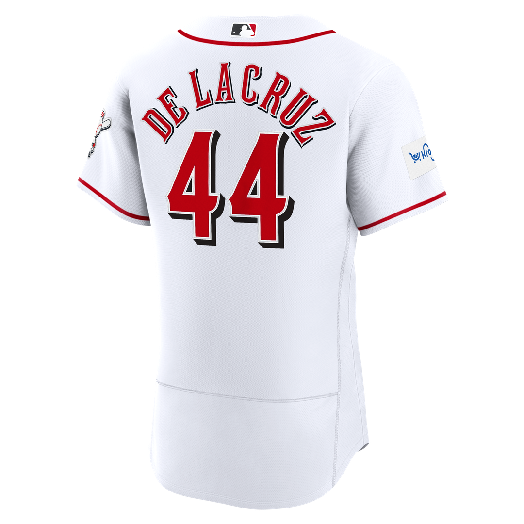 Elly De La Cruz Cincinnati Reds Nike Alternate Authentic Sponsor Patch Jersey - Red | MLB Fan Gear