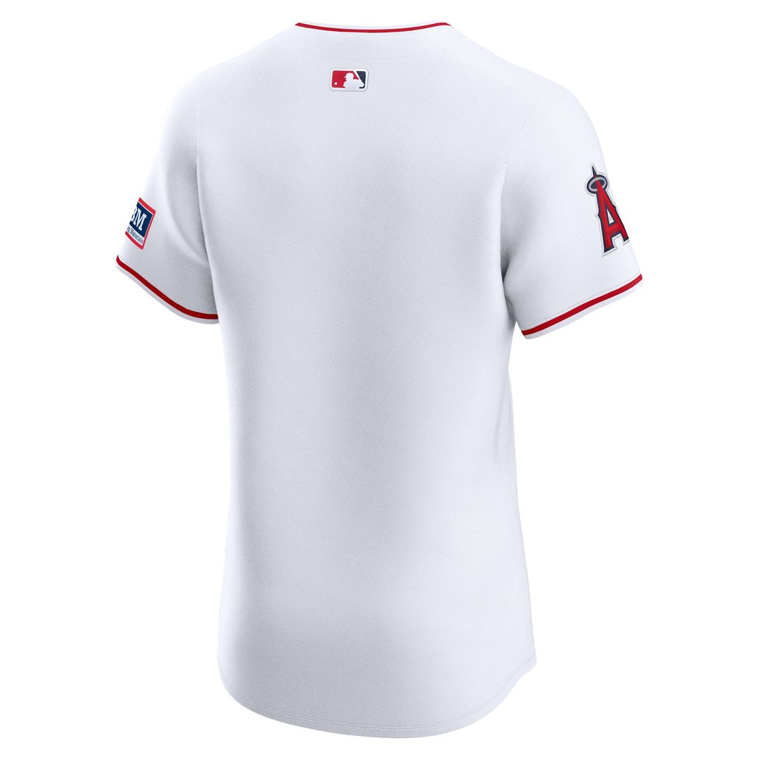 Los Angeles Angels Nike Home Elite Patch Jersey - White | MLB Fan Gear