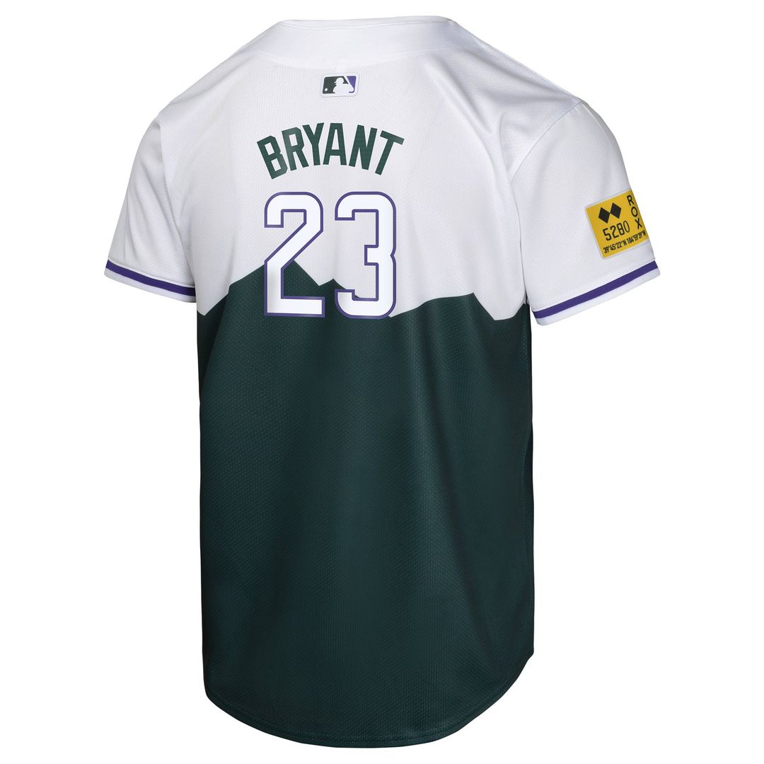 Kris Bryant Colorado Rockies Nike Youth City Connect Limited Player Jersey - Green | MLB Fan Gear