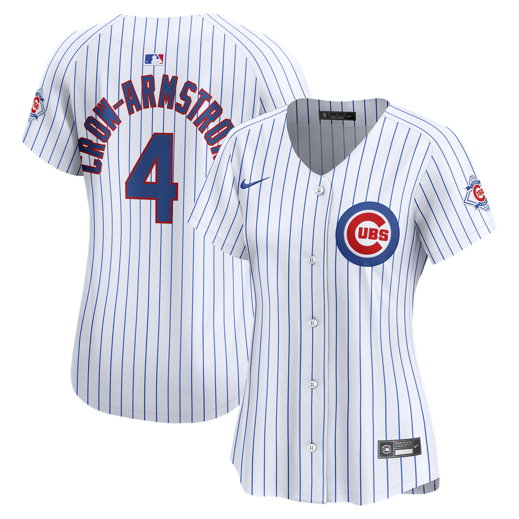 Pete Crow-Armstrong Chicago Cubs Nike Women's 150th Anniversary Limited Jersey - White | MLB Fan Gear