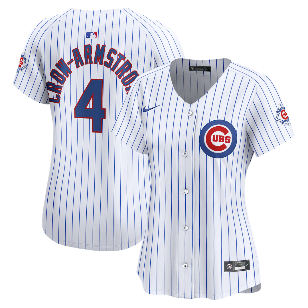 Pete Crow-Armstrong Chicago Cubs Nike Women's 150th Anniversary Limited Jersey - White | MLB Fan Gear
