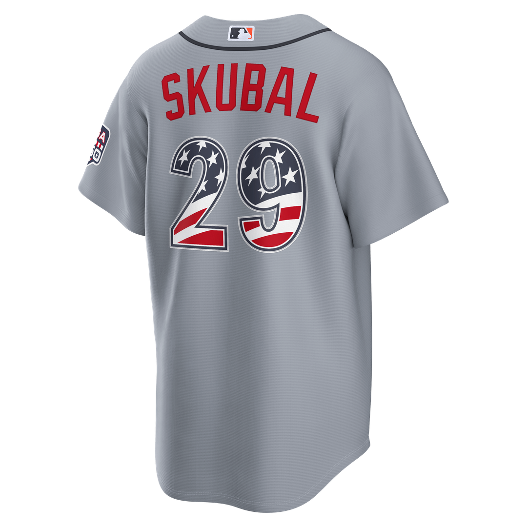 Tarik Skubal Detroit Tigers Nike USA 250 Fourth of July Road Stadium Jersey - Gray | MLB Fan Gear