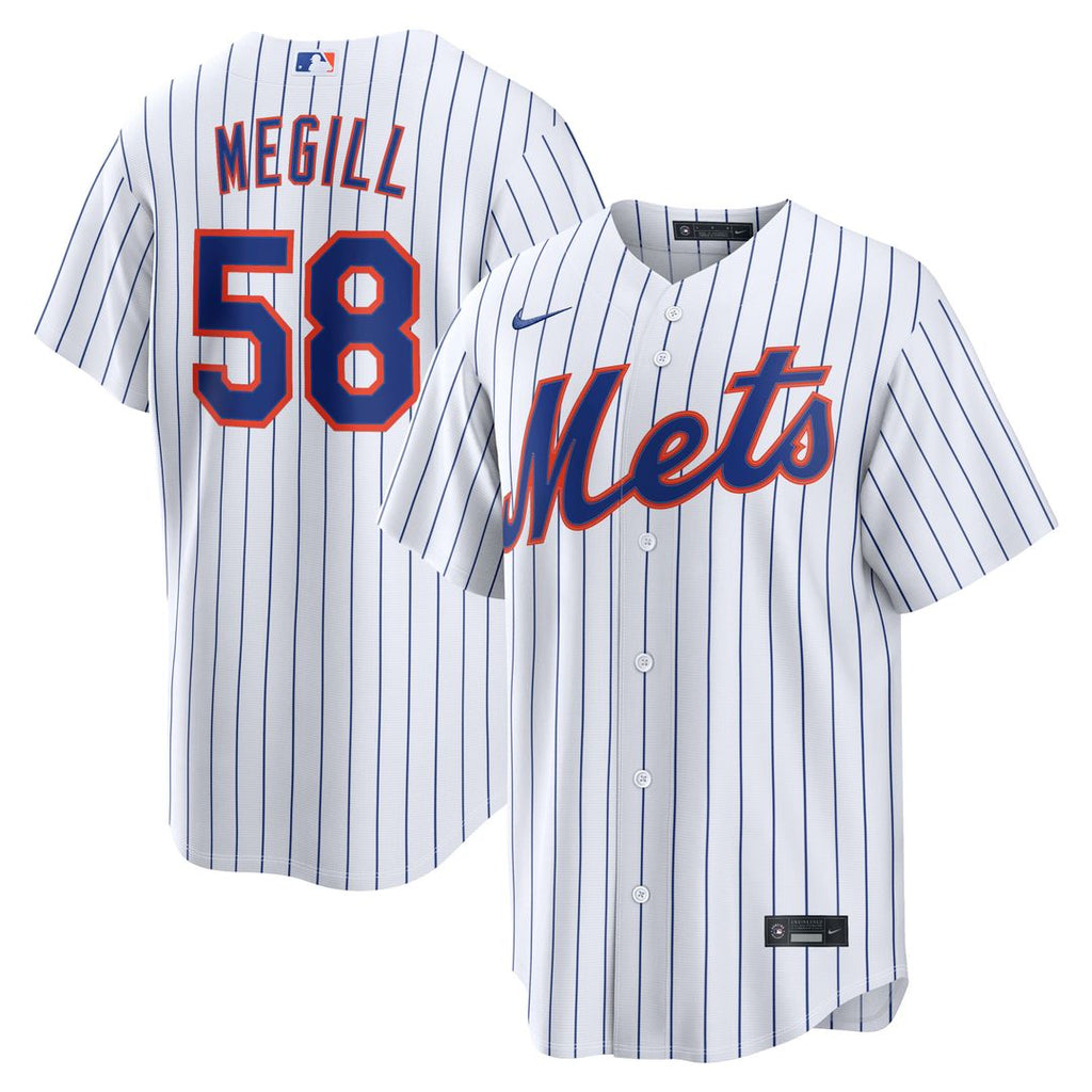 Tylor Megill New York Mets Nike Home Replica Jersey - White | MLB Fan Gear