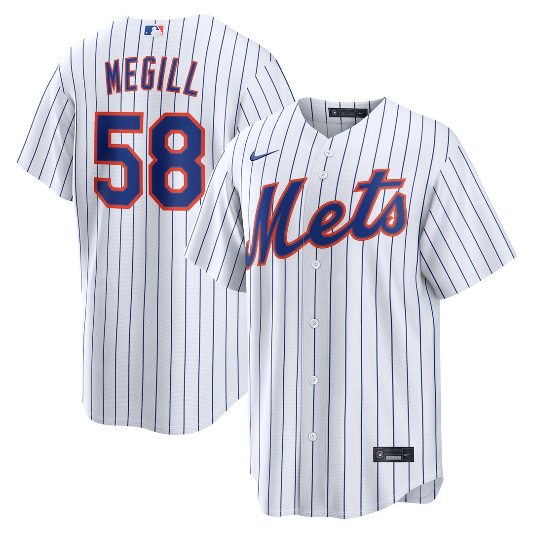 Tylor Megill New York Mets Nike Home Replica Jersey - White | MLB Fan Gear