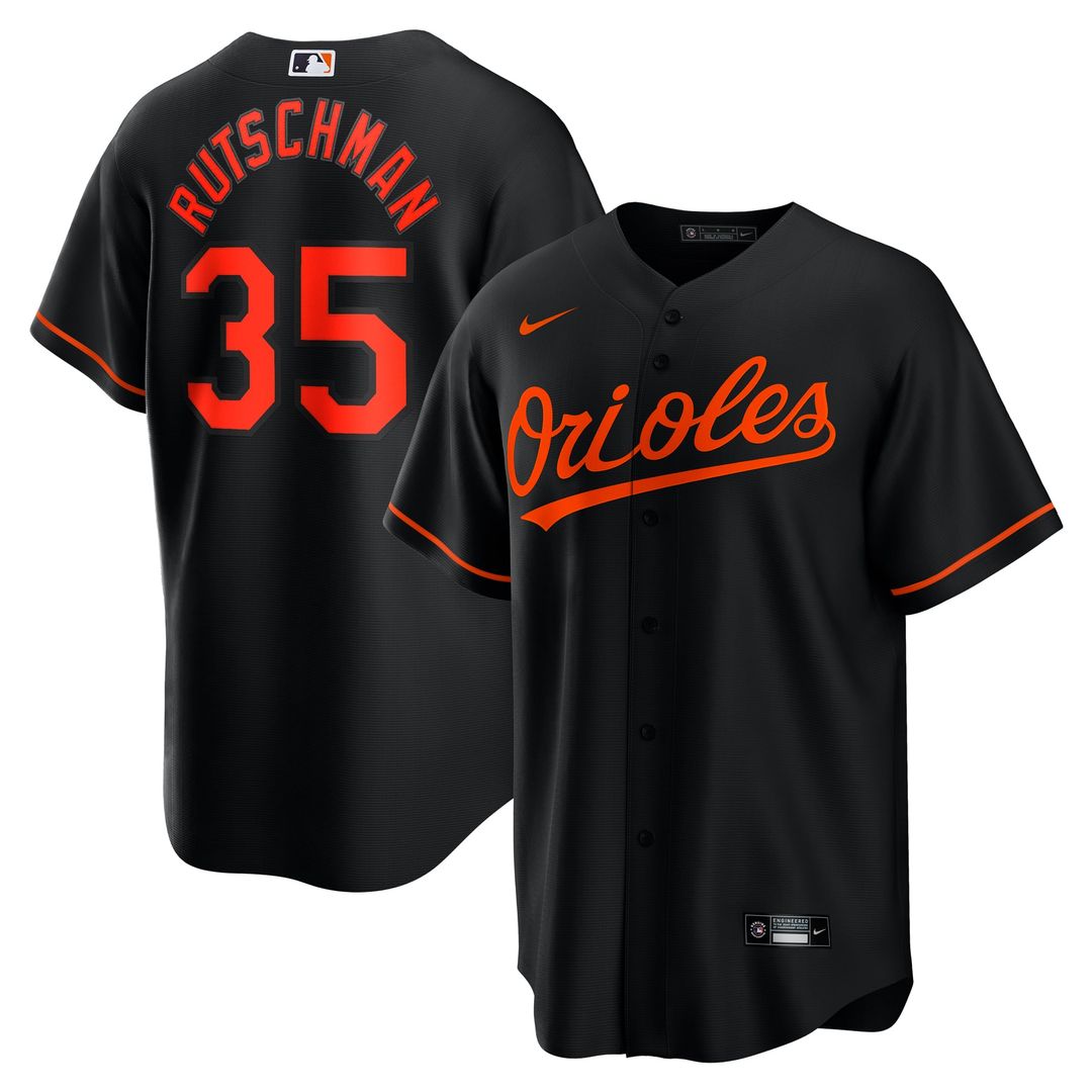 Adley Rutschman Baltimore Orioles Nike Alternate Replica Player Jersey - Black | MLB Fan Gear