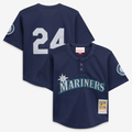 Ken Griffey Jr. Seattle Mariners Mitchell & Ness Preschool Cooperstown Collection Mesh Batting Practice Jersey - Navy | MLB Fan Gear