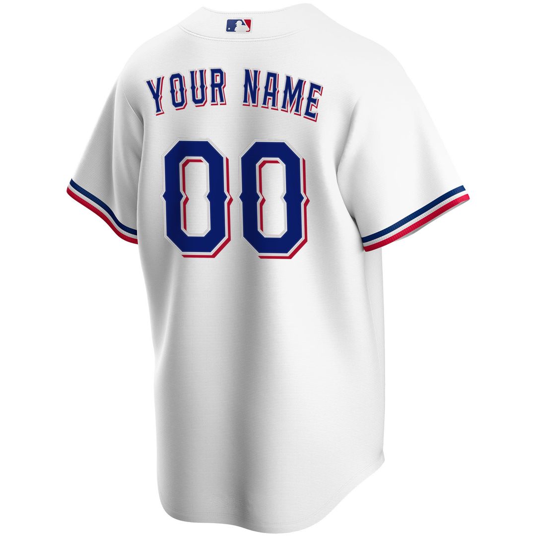 Texas Rangers Nike Home Replica Custom Jersey - White | MLB Fan Gear