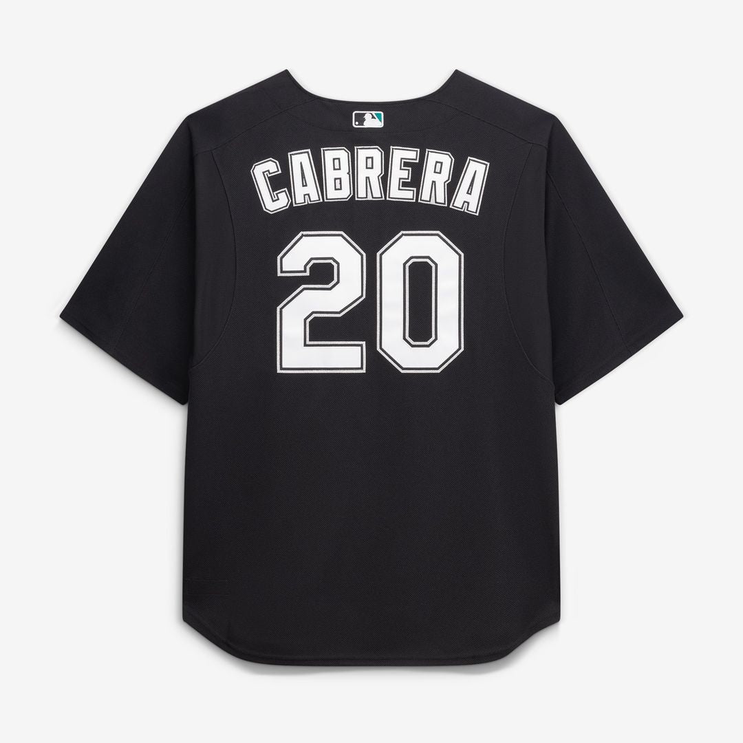 Miguel Cabrera Miami Marlins Mitchell & Ness Big & Tall Cooperstown Mesh Batting Practice Jersey - Black | MLB Fan Gear