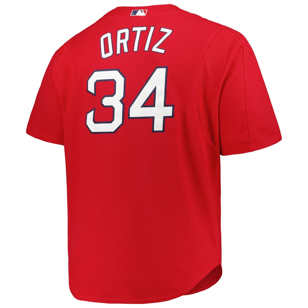 David Ortiz Boston Red Sox Mitchell & Ness Big & Tall Cooperstown Mesh Batting Practice Jersey - Red | MLB Fan Gear