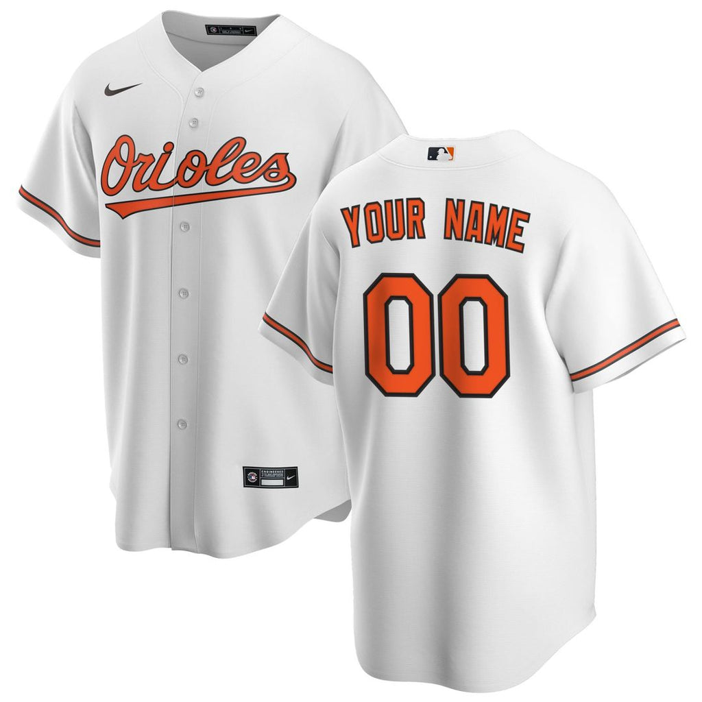 Baltimore Orioles Nike Home Replica Custom Jersey - White | MLB Fan Gear