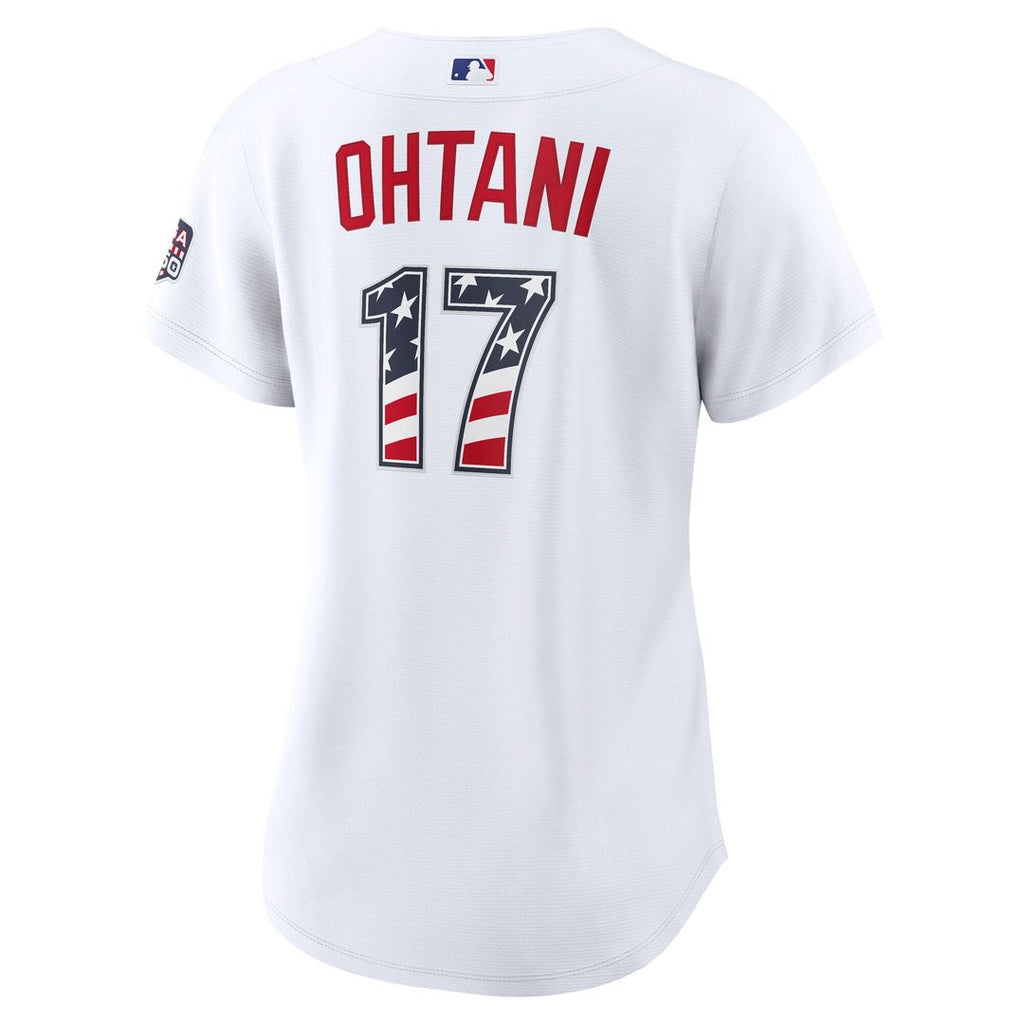 Shohei Ohtani Los Angeles Dodgers Nike Women's USA 250 Fourth of July Home Stadium Jersey - White | MLB Fan Gear