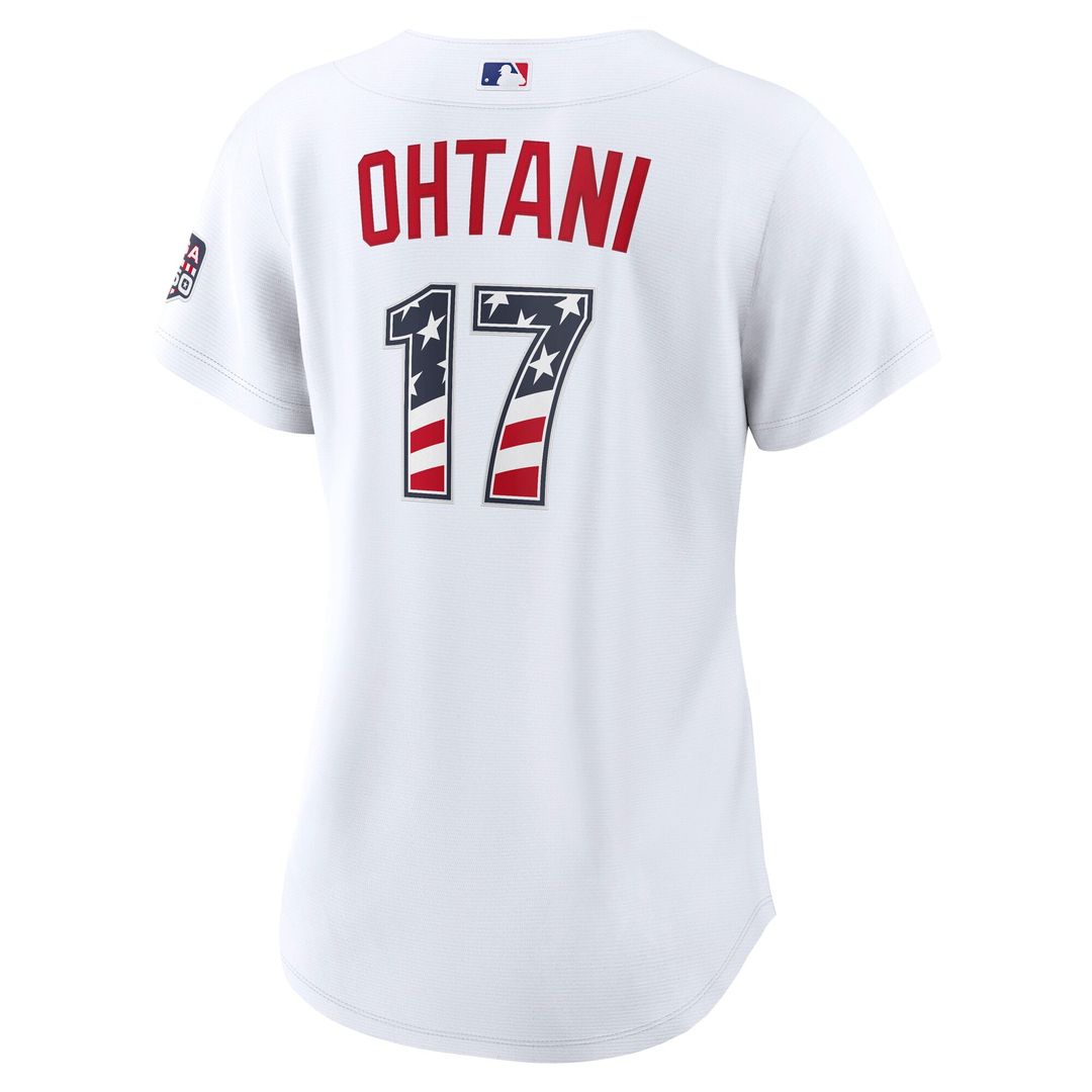 Shohei Ohtani Los Angeles Dodgers Nike Women's USA 250 Fourth of July Home Stadium Jersey - White | MLB Fan Gear
