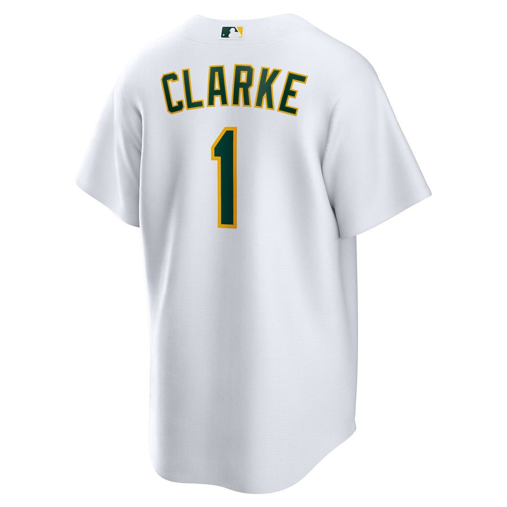 Denzel Clarke Athletics Nike Home Replica Jersey - White | MLB Fan Gear