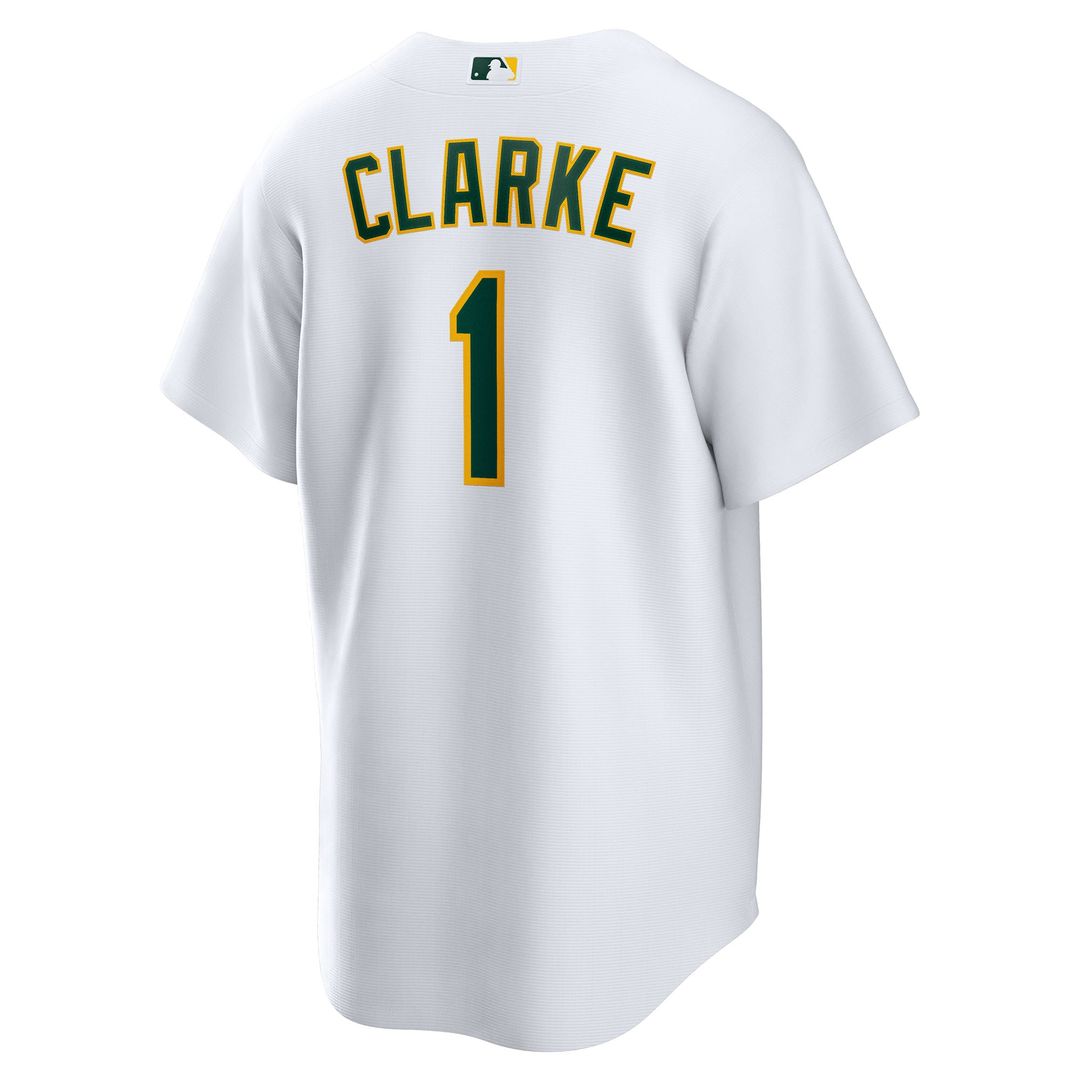 Denzel Clarke Athletics Nike Home Replica Jersey - White | MLB Fan Gear