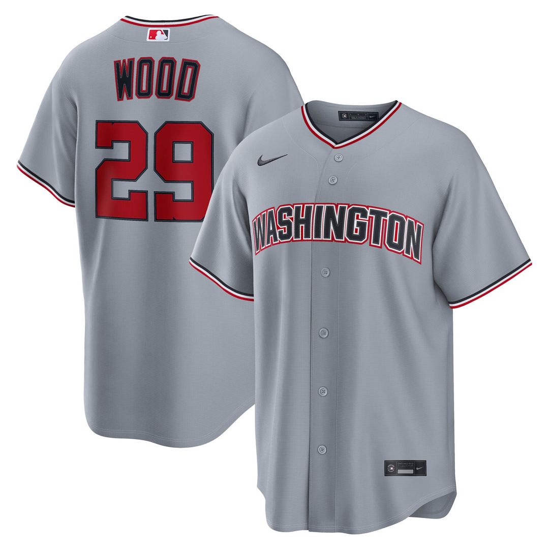 James Wood Washington Nationals Nike Alternate Replica Jersey - Navy | MLB Fan Gear