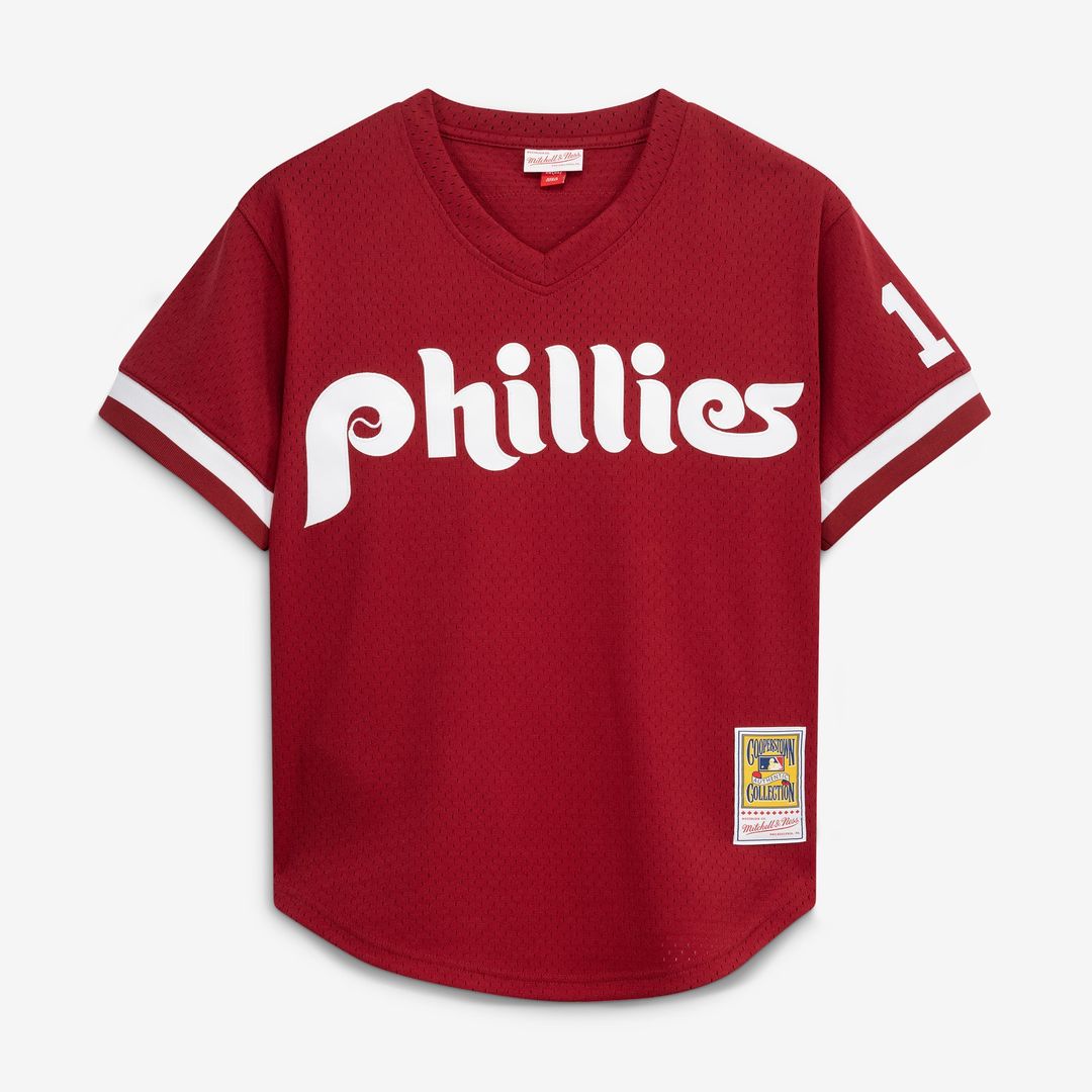 Darren Daulton Philadelphia Phillies Mitchell & Ness Authentic Batting Practice Jersey - Scarlet | MLB Fan Gear