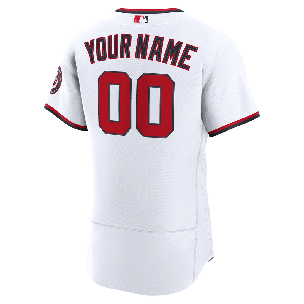 Washington Nationals Nike Home Authentic Custom Jersey - White | MLB Fan Gear